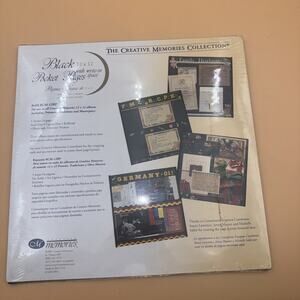 Creative Memories Black Portrait Sleeves 12 x 12 Refill RCM 12BPS 5 Sheets 2001